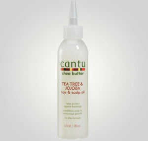 Cantu Shea Butter Tea Tree & Jojoba Hair & Scalp Oil - De Krulapotheek