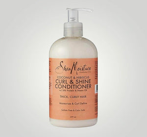 Shea Moisture Coconut & Hibiscus Curl & Shine Conditioner - De Krulapotheek