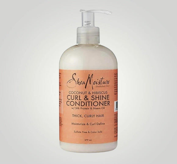 Shea Moisture Coconut & Hibiscus Curl & Shine Conditioner - De Krulapotheek